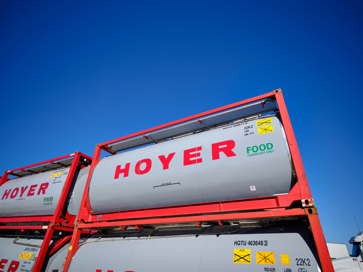 HOYER Group Lebensmittel Tankcontainer